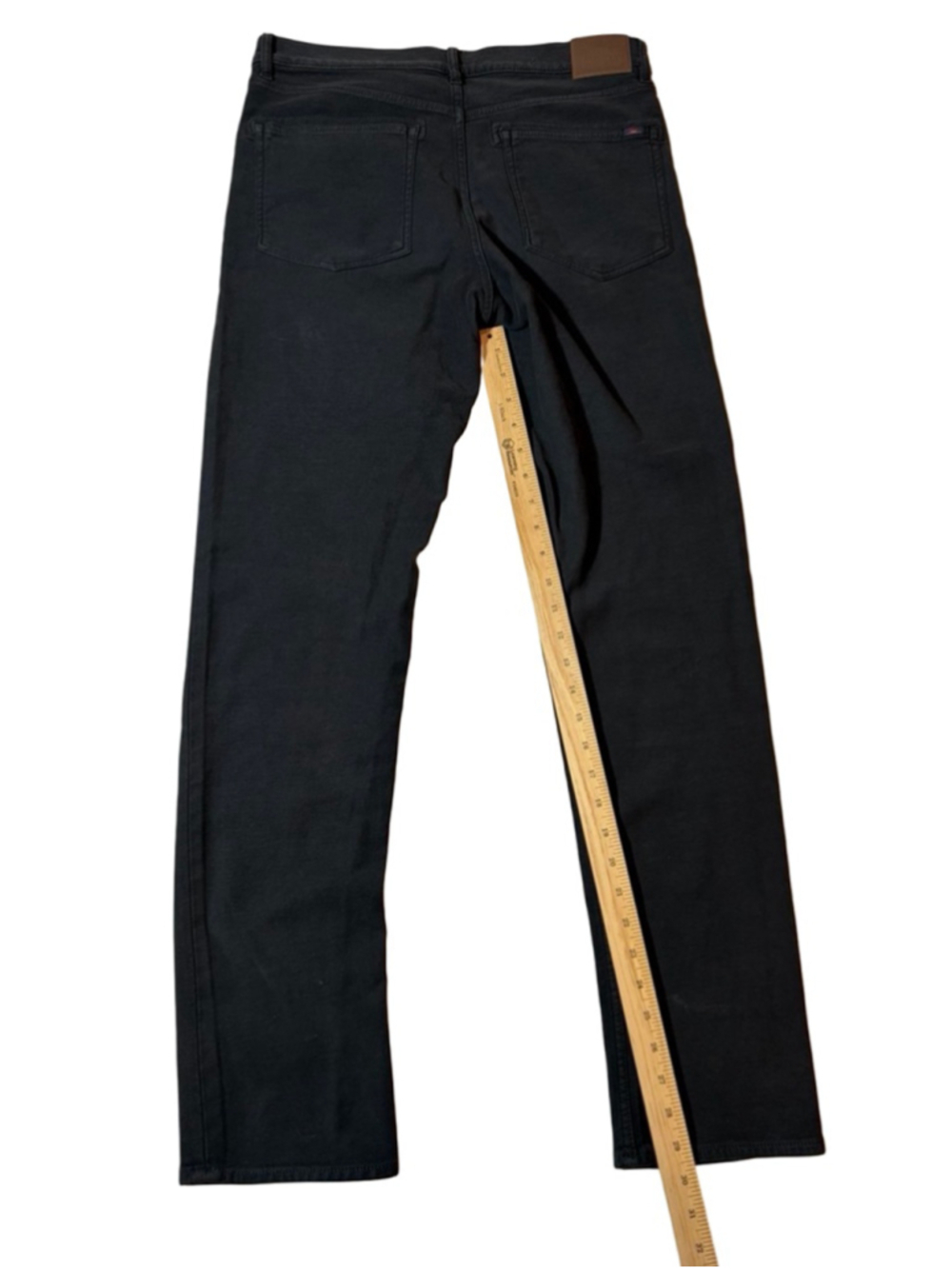Faherty Black Stretch Jeans Slim Straight Organic Cotton Blend Pants Size 32x32 - Picture 8 of 8